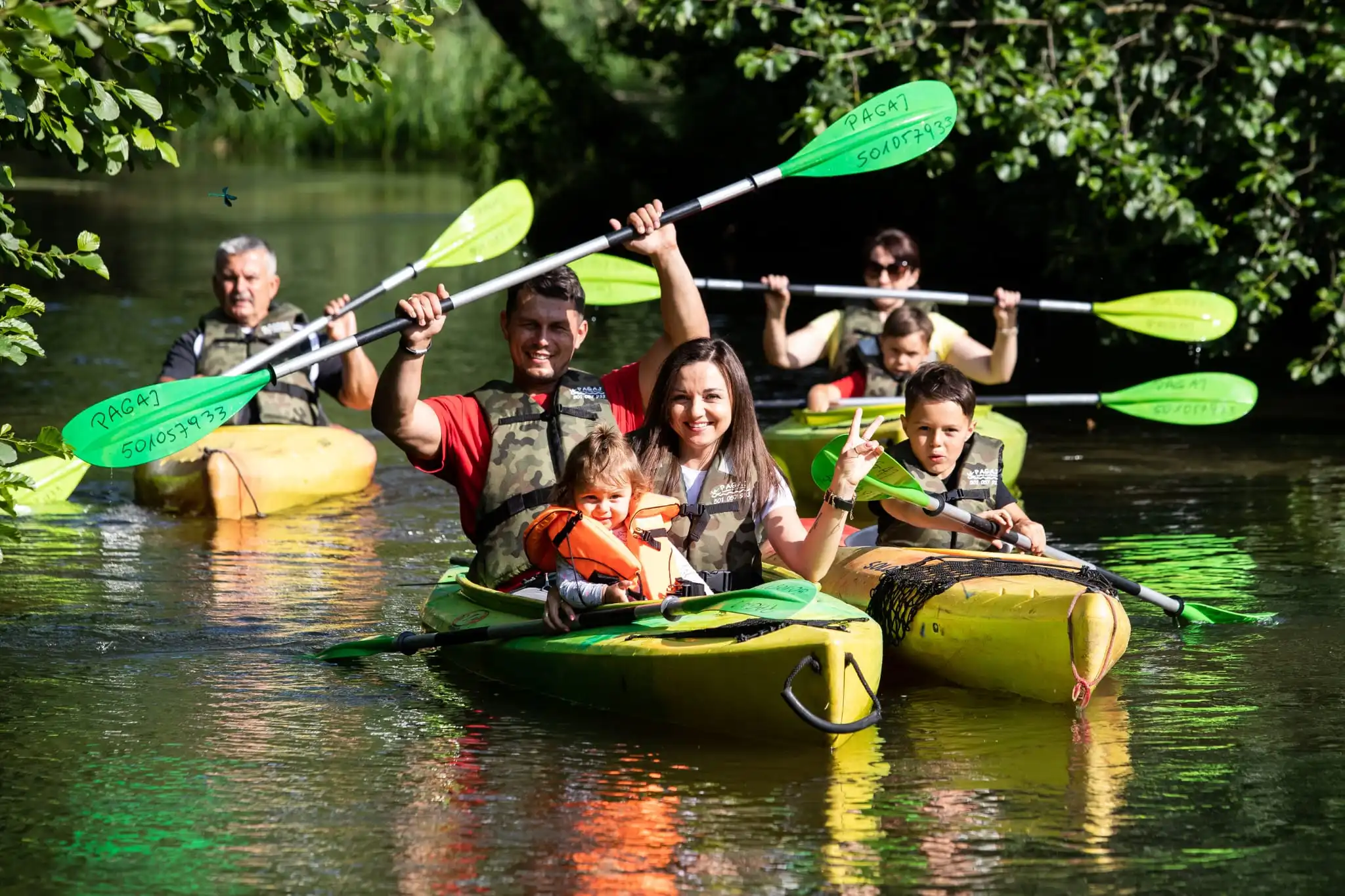 Baner strony głównej Pagaj Spływy kajakowe
